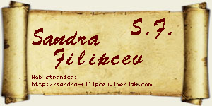 Sandra Filipčev vizit kartica